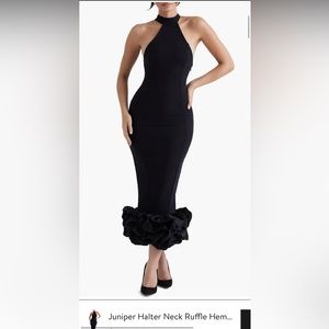 House of CB Juniper halter Dress Black
